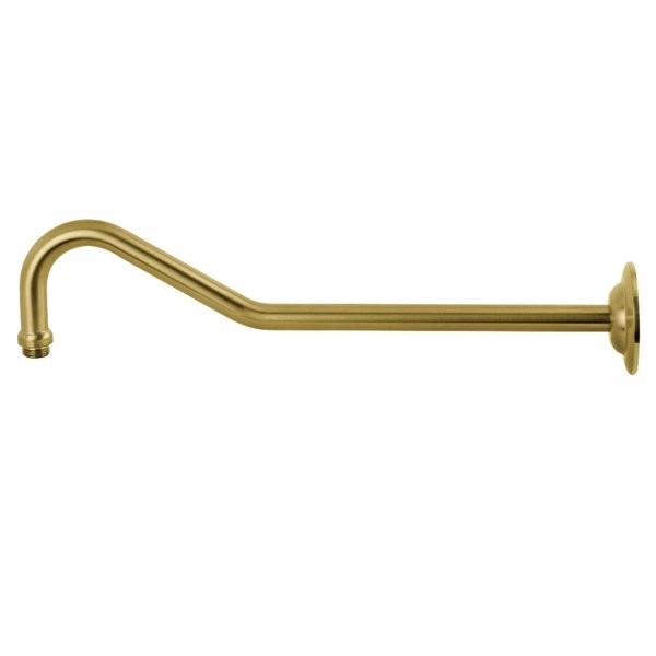 Showerscape K117C7 Restoration 17" Shower Arm, Brushed Brass K117C7